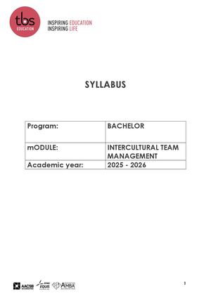 Intercultural Team Management