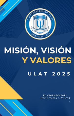 Mision, Visión Y Valores