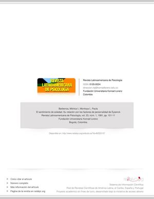 El Sentimiento De Soledad