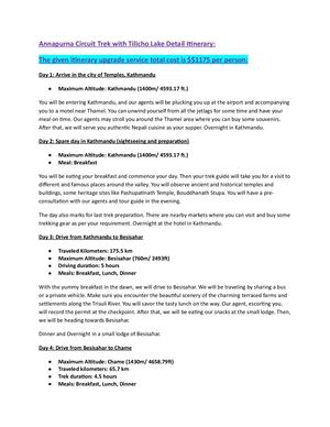 Annapurna Circuit Trek With Tilicho Lake Detail Itinerary (2)