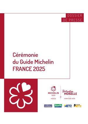 Dossier De Presse - Les étoilés du Guide Michelin