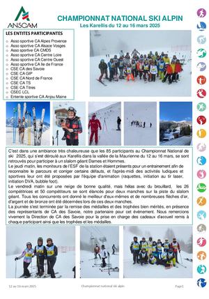 Résultats Ski