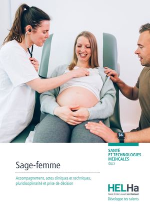 Bachelier en Sage-Femme – Santé HELHa Gilly