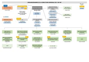 Organigramme de la direction générale de l' AP-HP