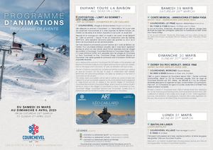 PROGRAMME ANIMATION DU 29 MARS AU 6 AVRIL