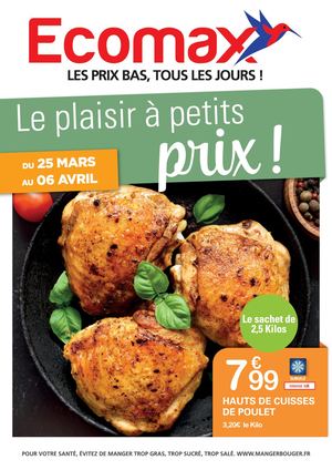 Catalogue Ecomax du 25 Mars au 06 Avril 2025