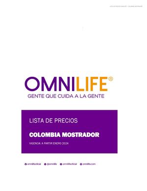 Precios Omnilife 2024