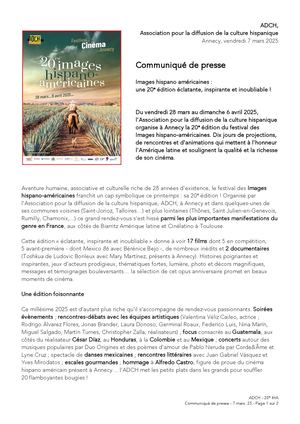 Communiqué De Presse