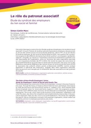 Le Role Du Patronat Associatif