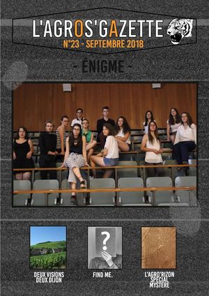 Agrogazette N°23 (Septembre 2018).