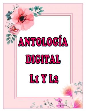 Tarea 6 ANTOLOGÍA DIGITAL EN L1 Y L2