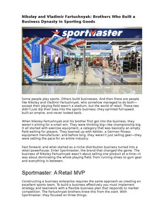 Nikolay And Vladimir Fartushnyak Brothers: Who Built A Business Dynasty In Sporting Goods