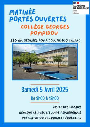 Collège de Cajarc : Livret de présentation 2025