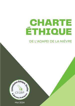 Charte Etique Adapei De La Nievre