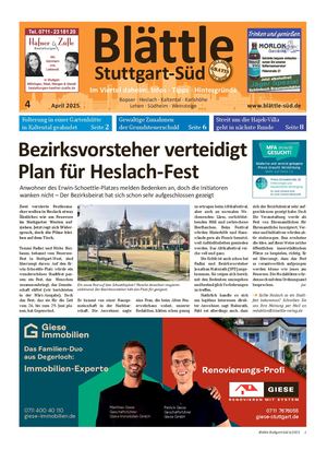 Blättle Stuttgart-Süd 4/2025