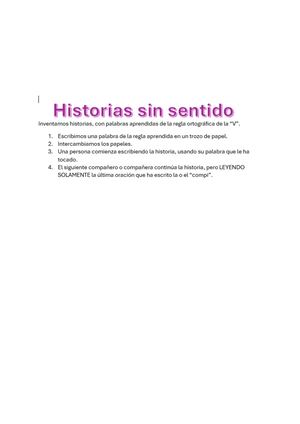 Historias Sin Sentido