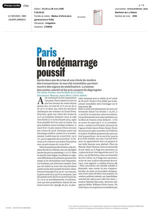 Le Nouvel Obs (Supplement) Un redémarrage poussif Du 20 Au 26 Mars 2025