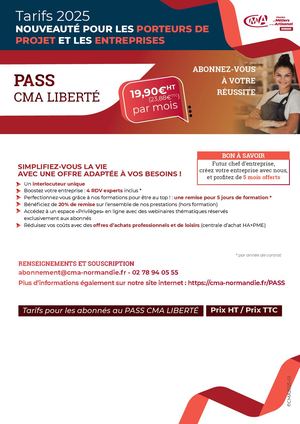 CMA Normandie_ Tarifs