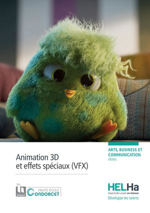 Bachelier en Animation 3D et effets spéciaux-VFX – Arts Appliqués HELHa Mons