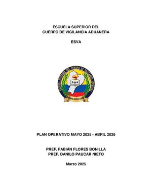 Plan Operativo Esva