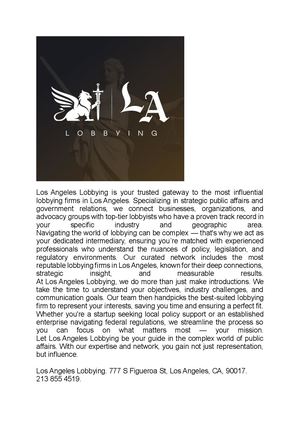 Los Angeles Lobbying
