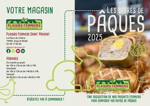 Carte De Pâques 2025 Plaisirs Fermiers Saint Maixent l'École