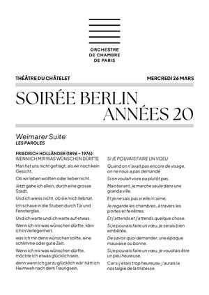 Ocp Paroles Soirée Berlin