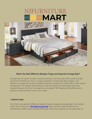 What's The Real Difference Between Cheap And Expensive Storage Beds?