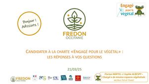 Webinaire JEVI 2025 #1 - Charte Engagé pour le végétal