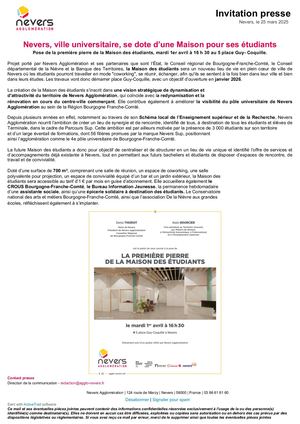 CP Première pierre de la Maison des Etudiants