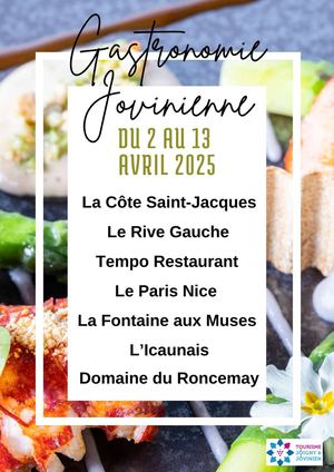 Semaine Gastronomie 2 Au 13 Avril Ot Joigny & Jovinien