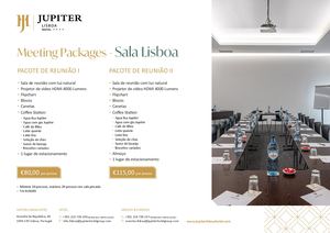 Pacote de reuniões - Jupiter Lisboa Hotel