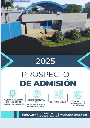 Prospecto Admisión IESTP HERMANOS CÁRCAMO 2025