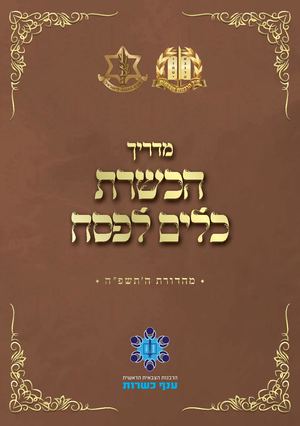 נהלי הכשרת כלים פסח תשפה והוראות רבצ״ר