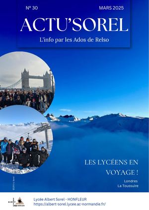 Actu'Sorel 30 (2025-03) Journal lyceen