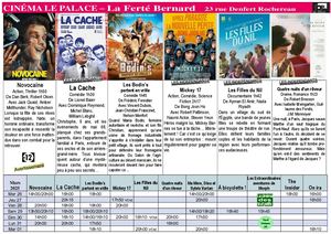 Programme du 26 Mars au 1er avril 2025