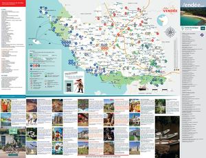Carte touristique et vélo de la Vendée - Édition 2025