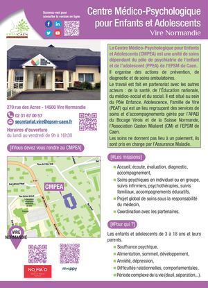 CMPEA Vire - Service de Pédopsychiatrie Vire Normandie / Condé en Normandie