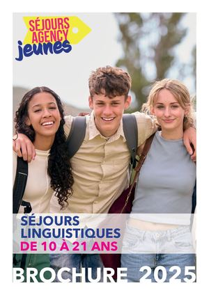 Brochure Séjours Agency Jeunes 2025