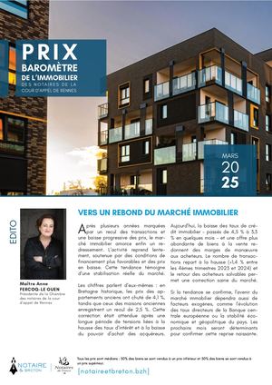 Baromètre de l'immobilier Mars 2025 - NOTAIRE & BRETON
