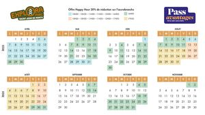 Pass Avantages Calendrier Happy Hour Explora Parc