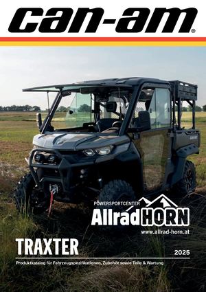 Zubhoerkatalog Can am SSV Traxter 2025