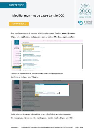 Modifier Mon Mot De Passe