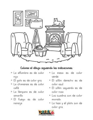 Colorea Los Dibujos Leyendo Y Siguiendo Las Indicaciones