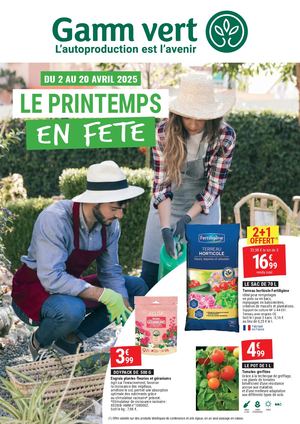 Tract Le Printemps en Fête Gamm Vert Jardineries Monplaisir