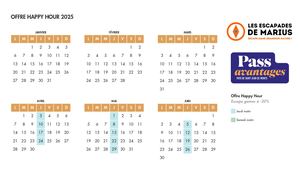 Pass Avantages Calendrier Happy Hour Escapades De Marius
