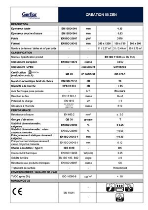 FT Création 55 Zen - GERFLOR