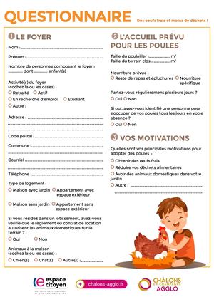 Formulaire de candidature - Opération Poule 2025