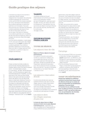 Guide pratique des séjours printemps, été, automne 2025