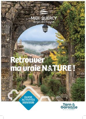 Guide découverte Midi-Quercy, gorges de l'Aveyron 2025 / 2026